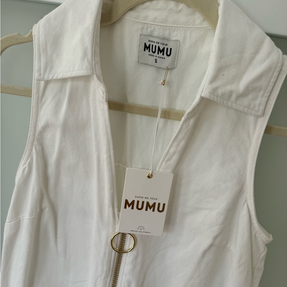 Show me your mumu Reno Romper Zip Up Seasalt - Picture 4 of 9